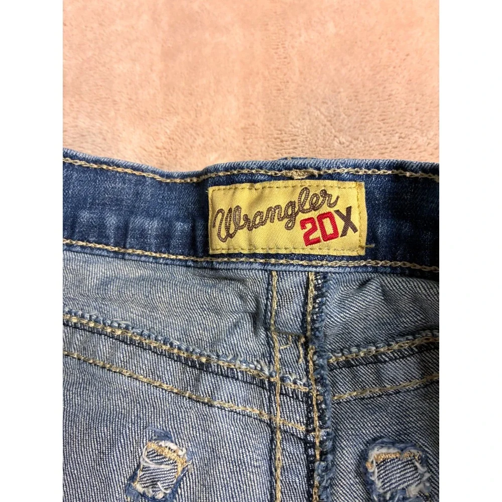 Wrangler 20X Style 42 Vintage Boot Jeans Light Wash Men's 32x34 Western Denim